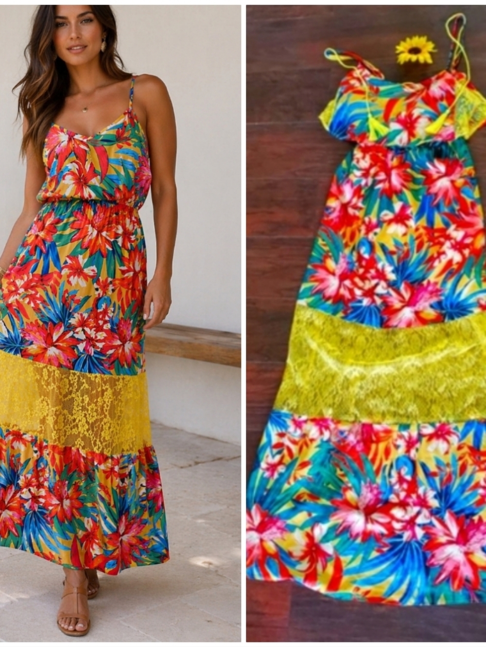 Jealous Tomato Colorfull Long Dress